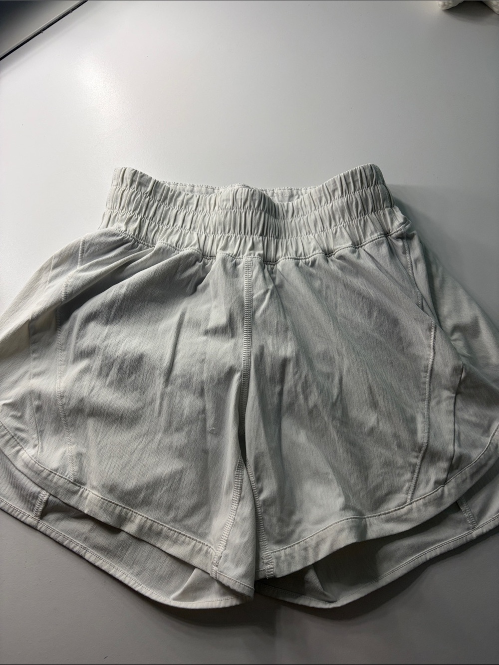 lululemon athletica White Elastic-Waist Athletic Shorts